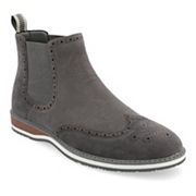 Vance Co. Thorpe Men's Tru Comfort Foam Wingtip Slip-on Chelsea Boots