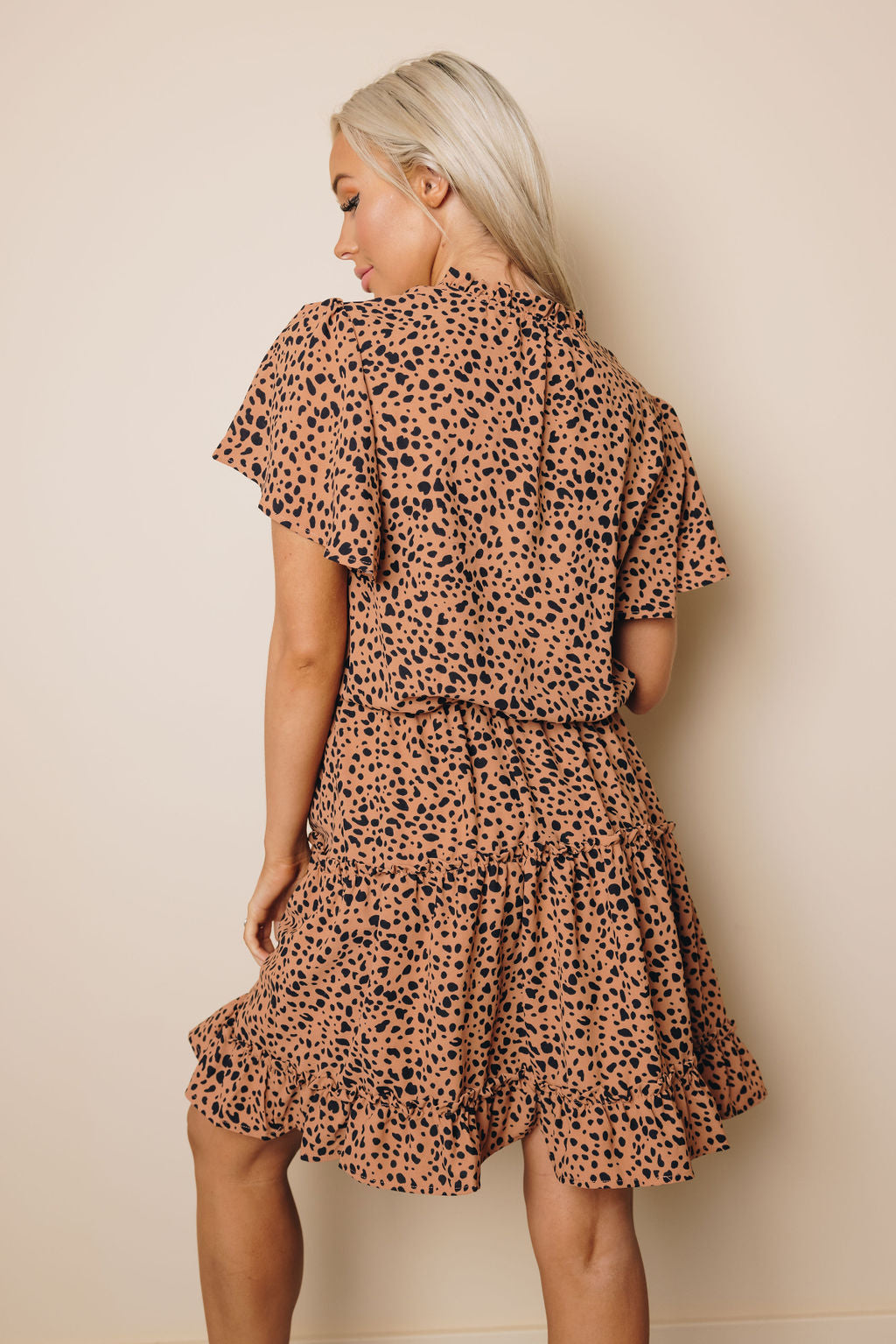 Nia Ruffled Tie Mini Dress-31
