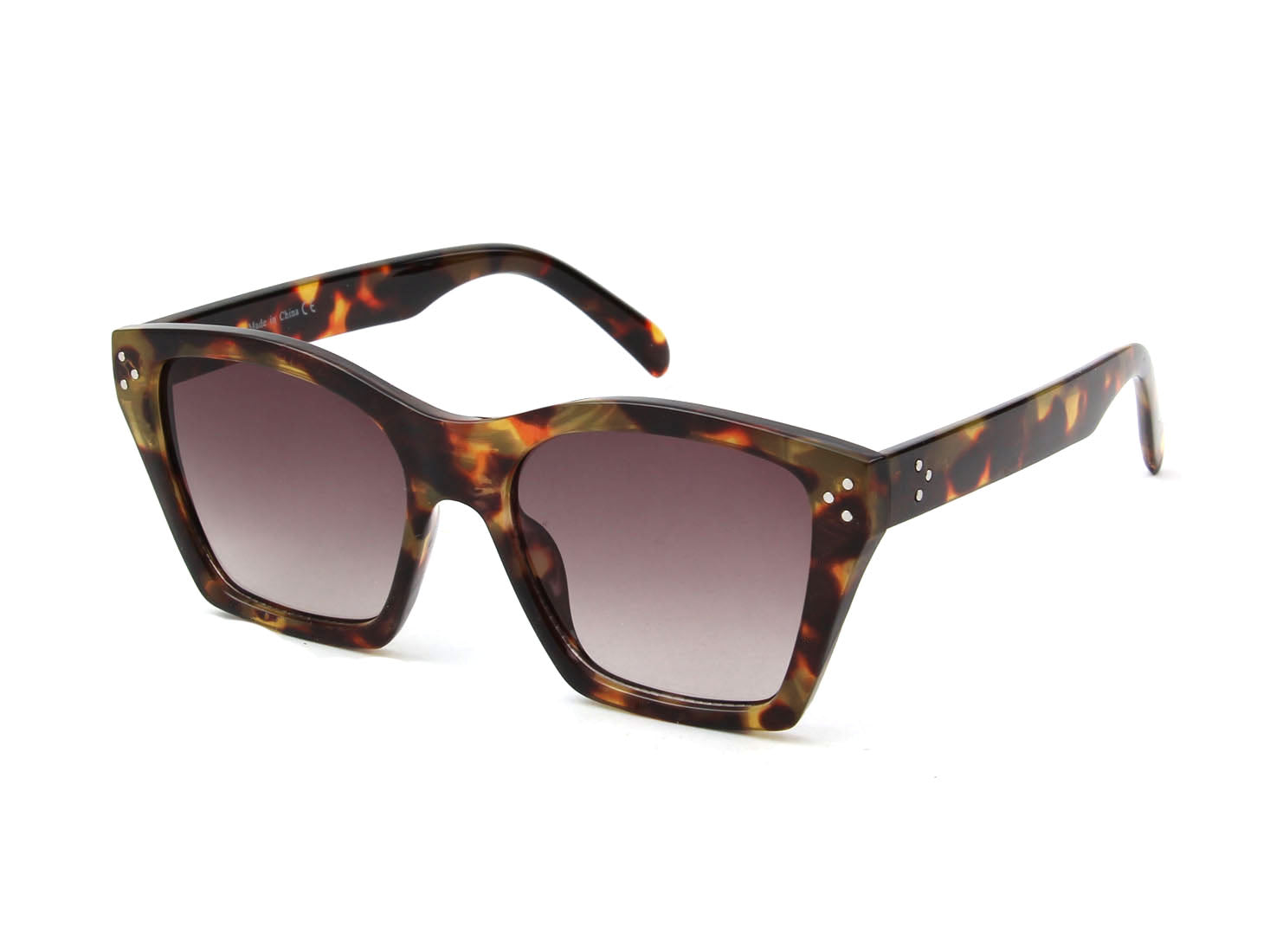 Demopolis | Women Square Retro Cat Eye Fashion Sunglasses-2