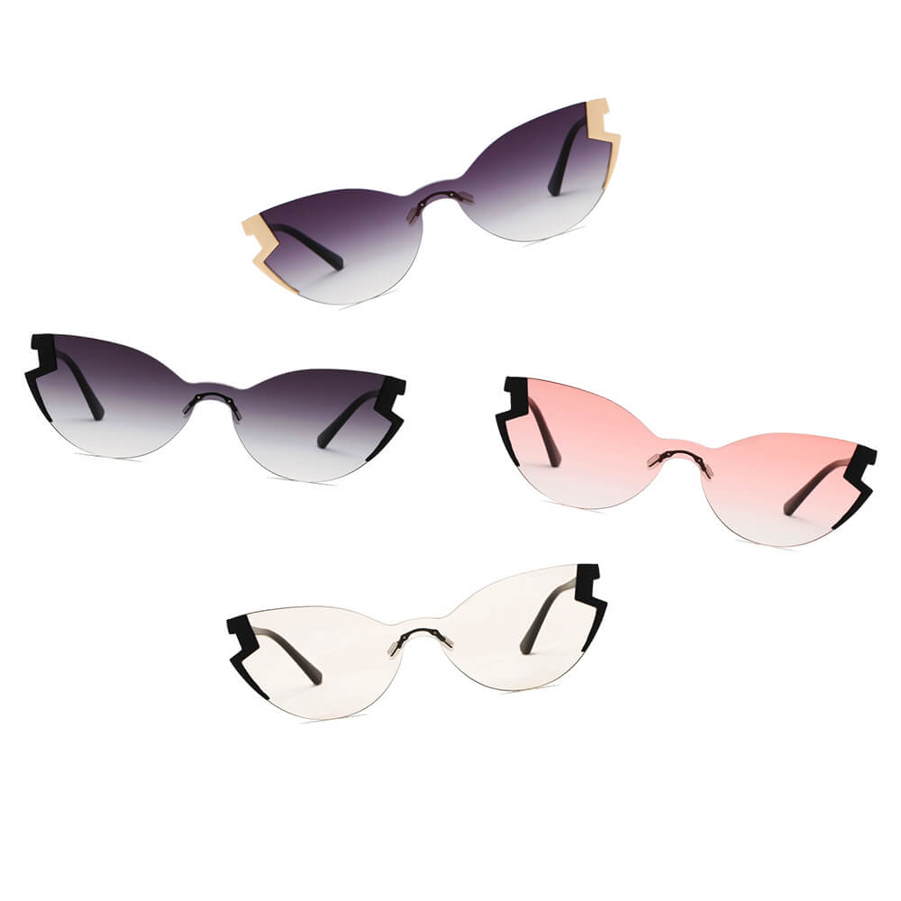 DECATUR | Women Fashion Oversize Cat Eye Sunglasses-12