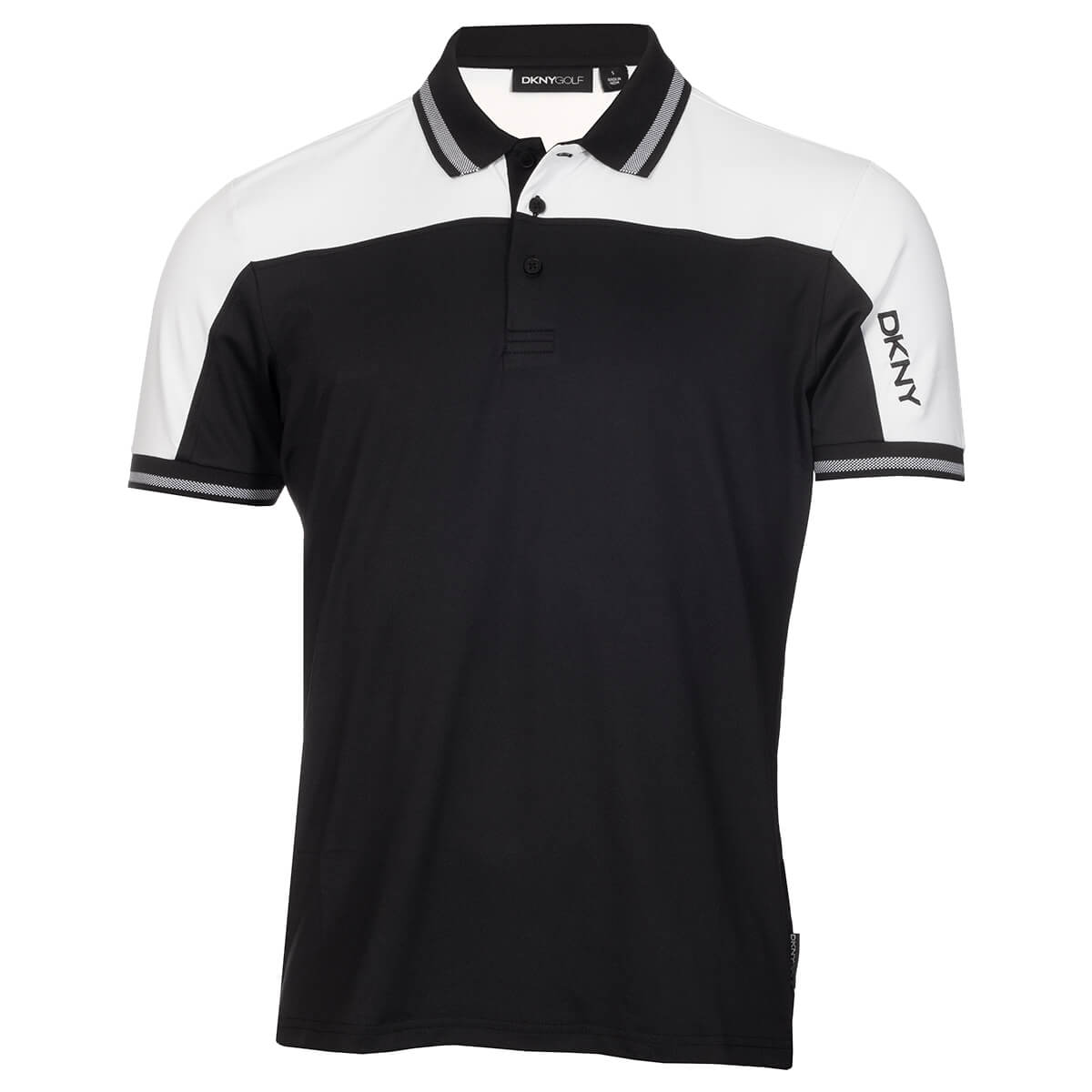 DKNY Mens Broadway Colour Block Lightweight Golf Polo Shirt 54% OFF RRP