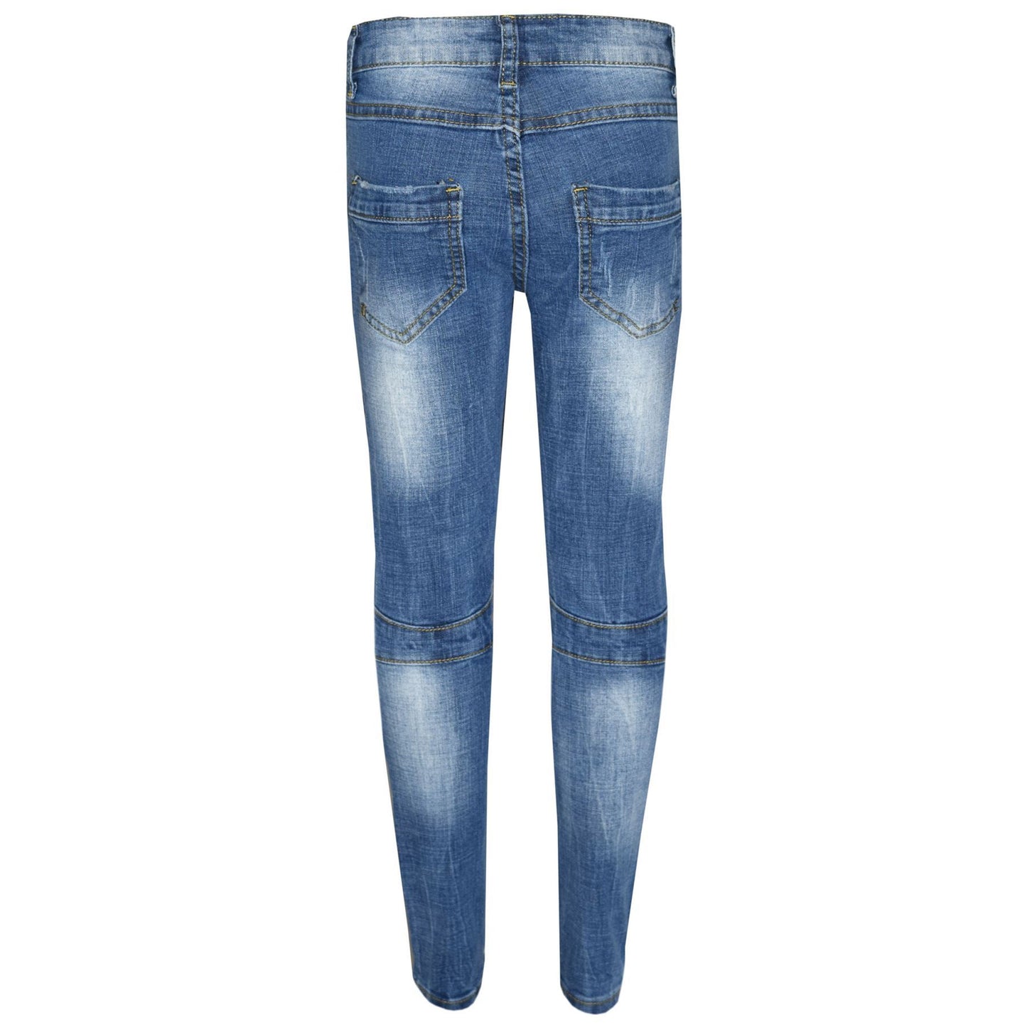 Kinder Jungen Skinny Jeans Denim Zerrissen Dehnbare Hose Neu Alter 3-13 Jahre 