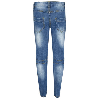 Kinder Jungen Skinny Jeans Denim Zerrissen Dehnbare Hose Neu Alter 3-13 Jahre 