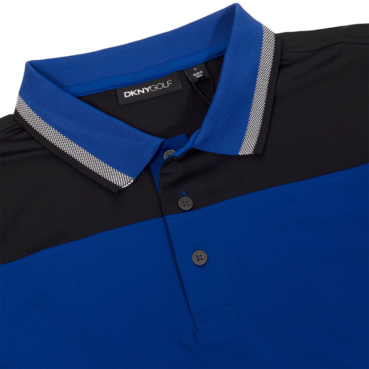 DKNY Mens Broadway Colour Block Lightweight Golf Polo Shirt 54% OFF RRP