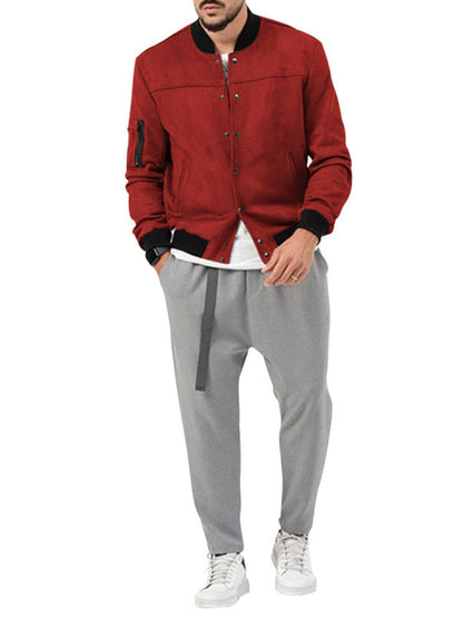 Neue langärmlige, lässige Strickjacke für Herren 