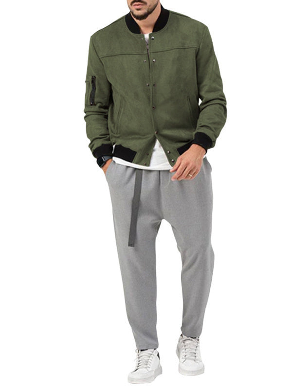 Neue langärmlige, lässige Strickjacke für Herren 