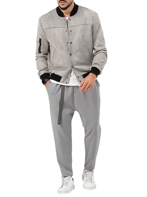 Neue langärmlige, lässige Strickjacke für Herren 