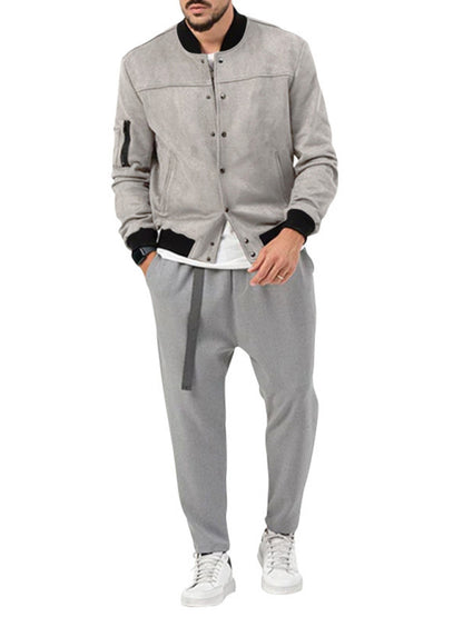 Neue langärmlige, lässige Strickjacke für Herren 