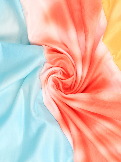 Langärmliges Oberteil mit Kapuze und Print für Damen 