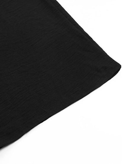 Damen Sommerhose mit hoher Taille und weitem Bein und Gürtel 