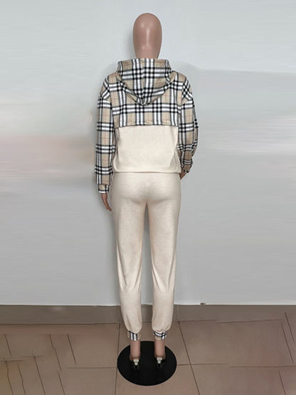 Printed long-sleeved trousers set High-quality sweater set