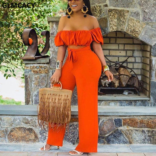 Women Off Shoulder Cut Out Jumpsuit Wide Leg Long Overalls Chic Summer Boho Beach Jumpsuits