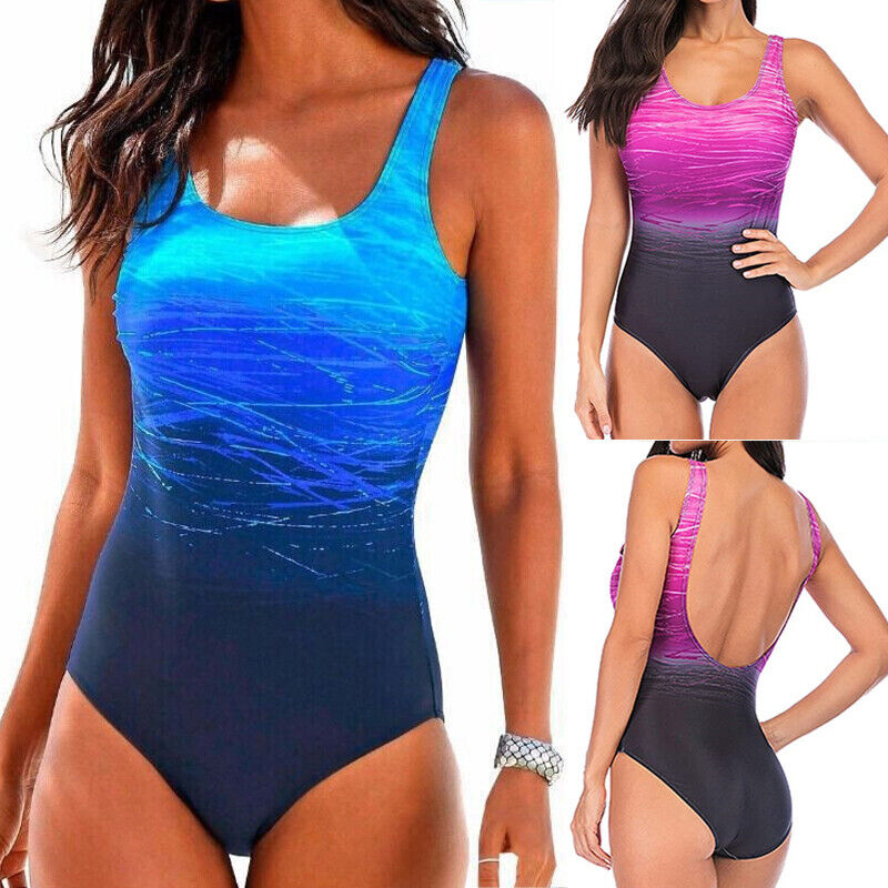 Plus Size Womens Ladies Tummy Control Monokini Bikini Swimming Costume Swimsuit