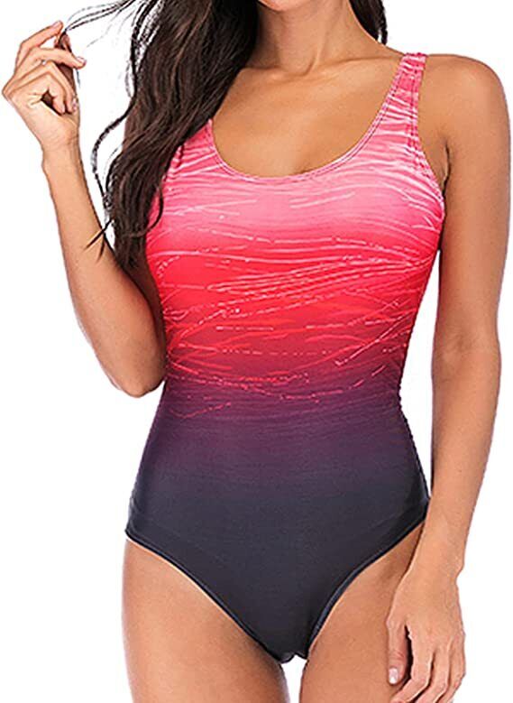 Plus Size Womens Ladies Tummy Control Monokini Bikini Swimming Costume Swimsuit