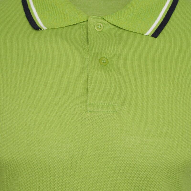 Mens Short Sleeve Plain Tipping Polo Shirt T Shirt Top Casual S-2XL Pique