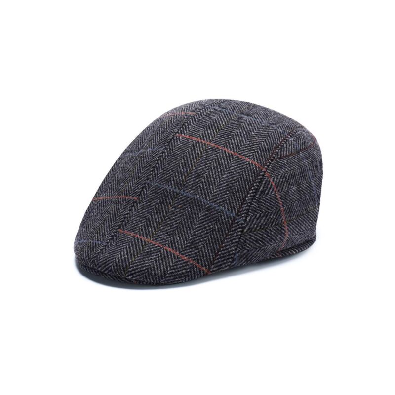 Mens Flat Cap Gatsby Tweed Baker Boy Hat Herringbone Newsboy Cap One Size