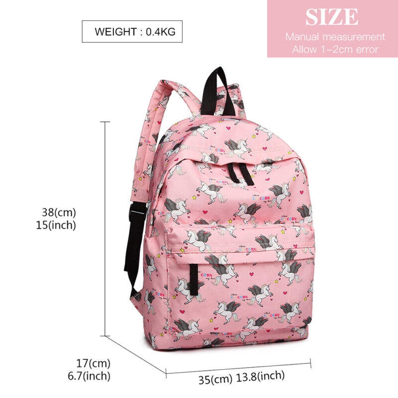 GIRLS BOYS RETRO BACKPACK SCHOOL RUCKSACK LAPTOP/TRAVEL/WORK BAG