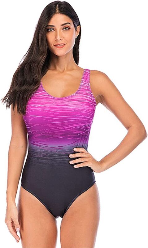 Plus Size Womens Ladies Tummy Control Monokini Bikini Swimming Costume Swimsuit