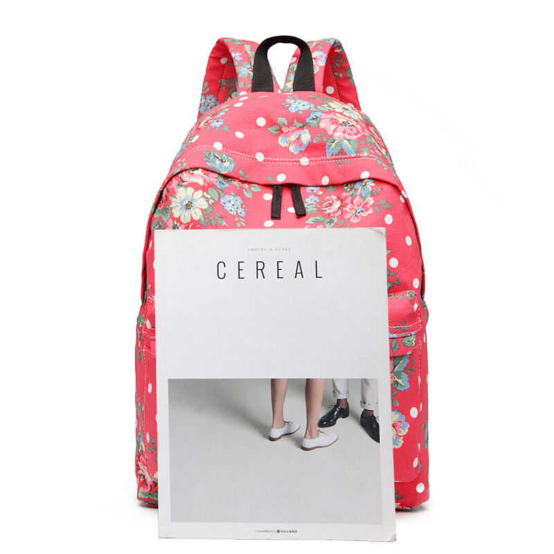 GIRLS BOYS RETRO BACKPACK SCHOOL RUCKSACK LAPTOP/TRAVEL/WORK BAG