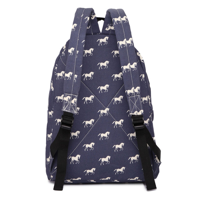 GIRLS BOYS RETRO BACKPACK SCHOOL RUCKSACK LAPTOP/TRAVEL/WORK BAG