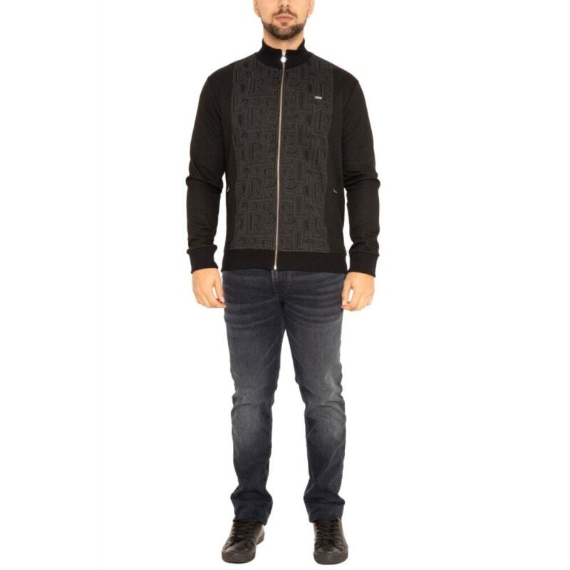 BALR Mens Brooklyn Metal Badge Track Jacket (Black)