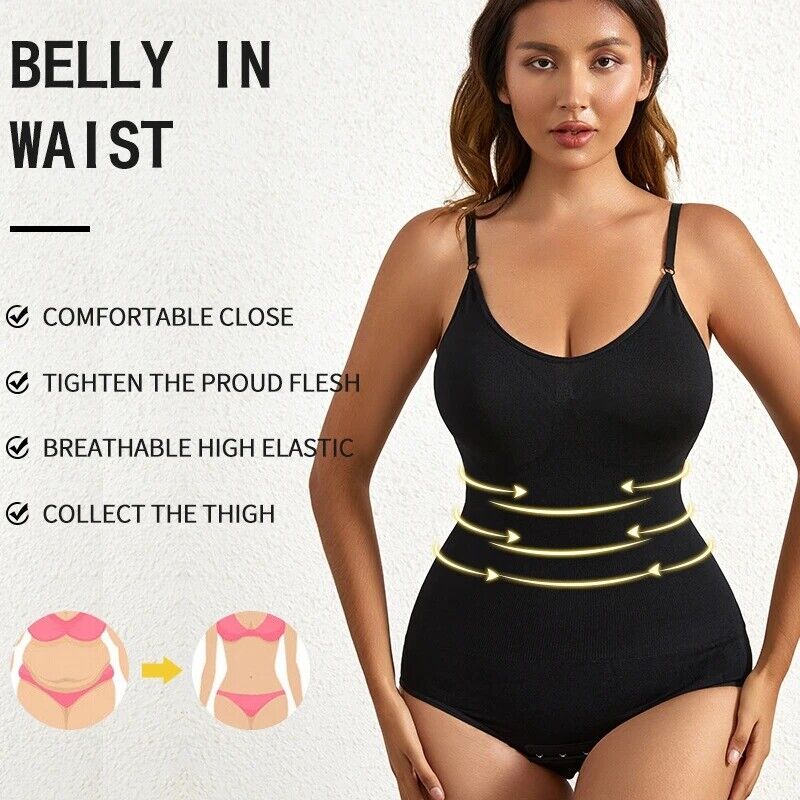 Slimming Full Body Shaper Underwear Shaping Shapewear Tummy Control Bodysuit UK