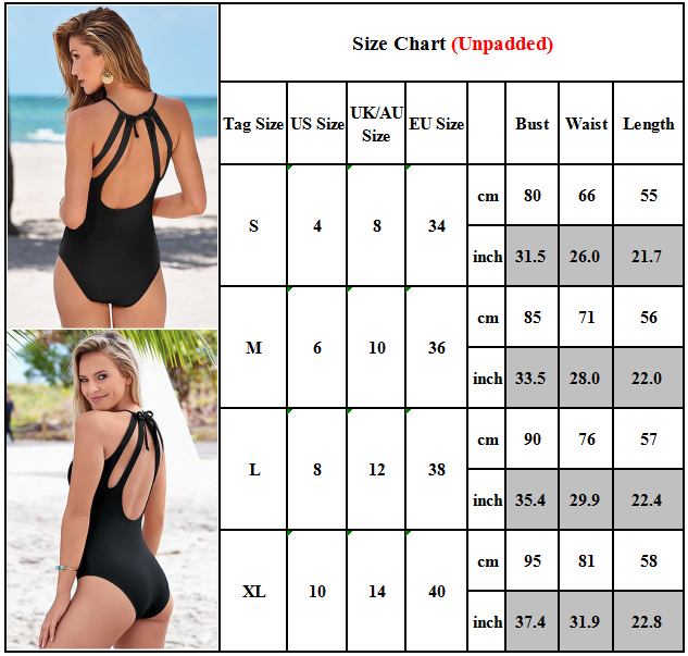 Womens One Piece Tummy Control Costume Monokini Swimming Swimsuit Swimwear UK