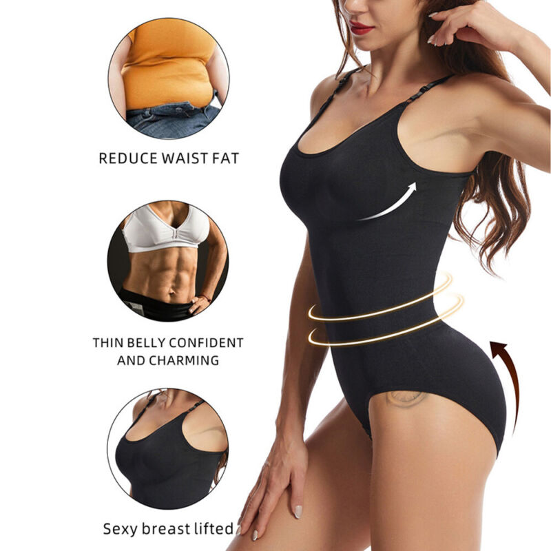 Slimming Full Body Shaper Underwear Shaping Shapewear Tummy Control Bodysuit UK