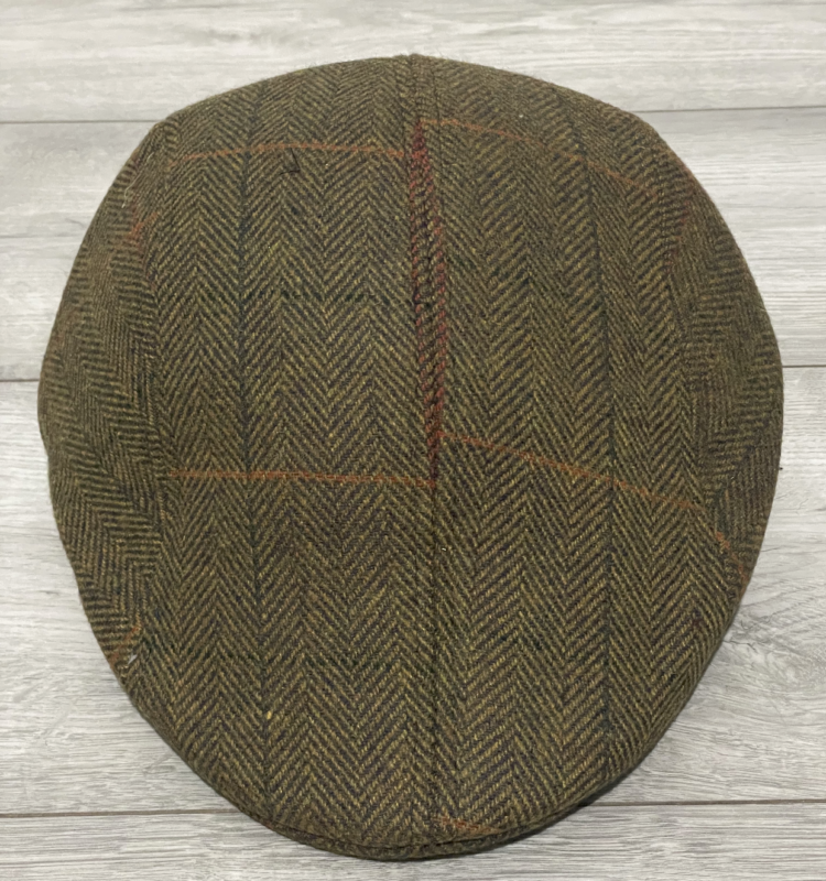 Mens Flat Cap Gatsby Tweed Baker Boy Hat Herringbone Newsboy Cap One Size