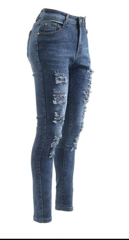 Enzo Womens Skinny Stretch Jeans Ladies Denim Slim Fit Pants UK Size 6-26