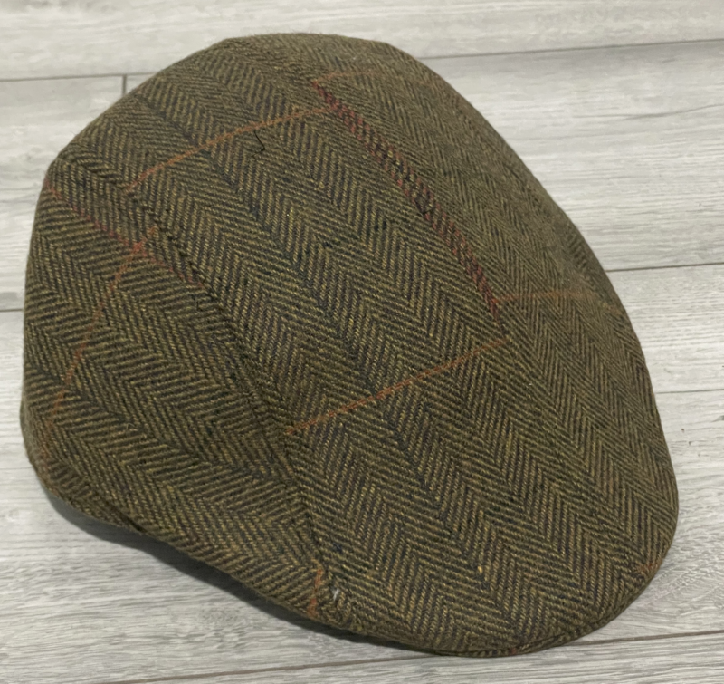 Mens Flat Cap Gatsby Tweed Baker Boy Hat Herringbone Newsboy Cap One Size