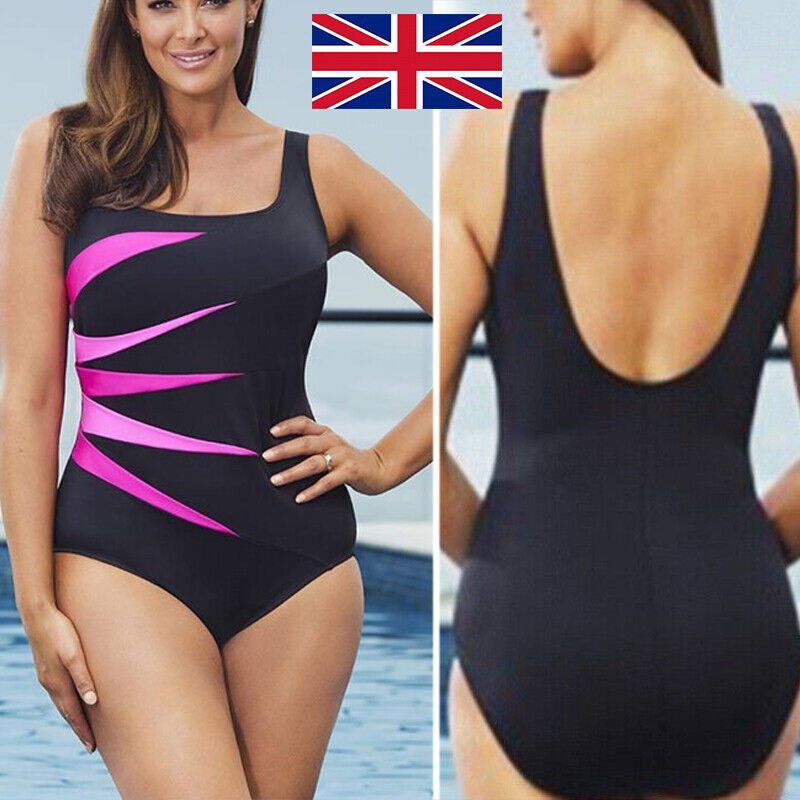 Plus Size Womens Ladies Tummy Control Monokini Bikini Swimming Costume Swimsuit！