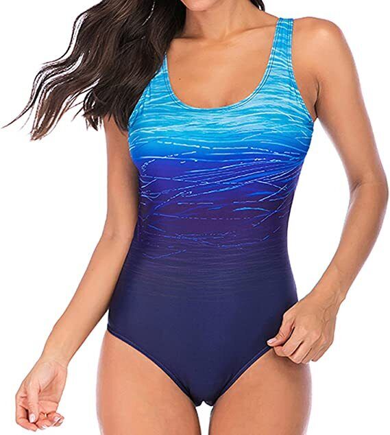 Plus Size Womens Ladies Tummy Control Monokini Bikini Swimming Costume Swimsuit