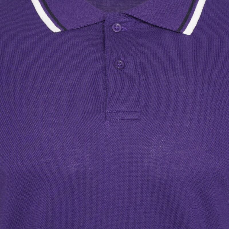 Mens Short Sleeve Plain Tipping Polo Shirt T Shirt Top Casual S-2XL Pique