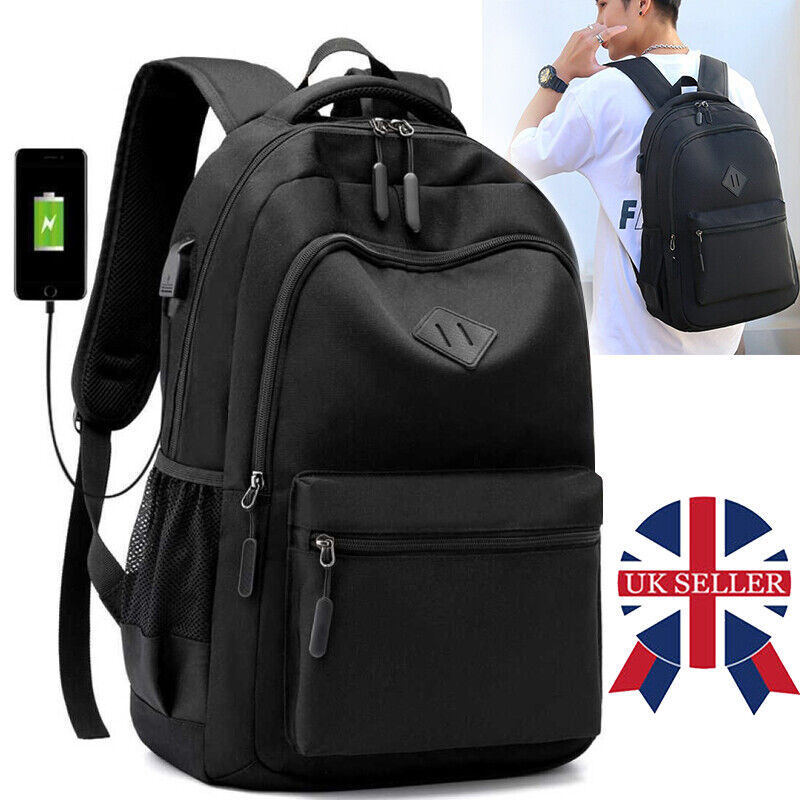 Mens Womens Large Laptop Backpack Waterproof Rucksack Shoulder Travel School Bag