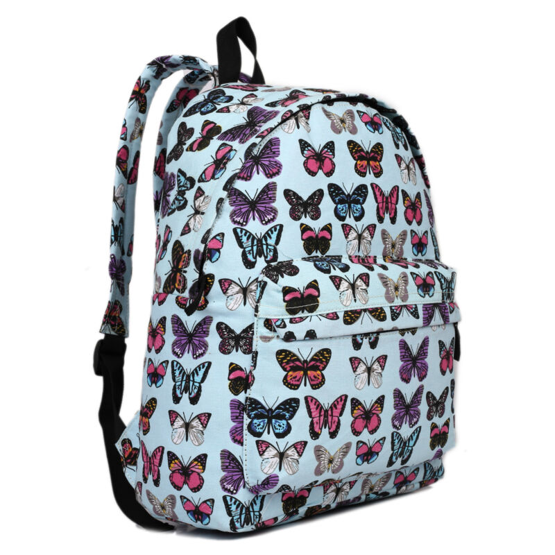 GIRLS BOYS RETRO BACKPACK SCHOOL RUCKSACK LAPTOP/TRAVEL/WORK BAG