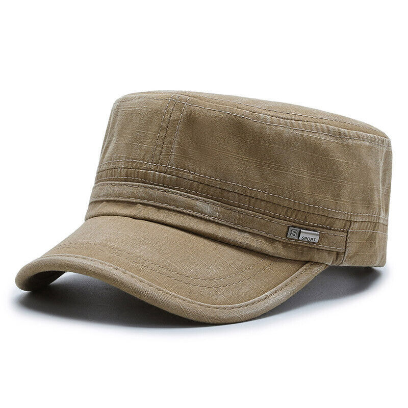 Mens Cap Army Hat Cadet Castro Military Patrol Baseball Autumn Hat Adjustable UK