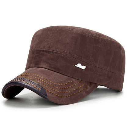 Mens Cap Army Hat Cadet Castro Military Patrol Baseball Autumn Hat Adjustable UK