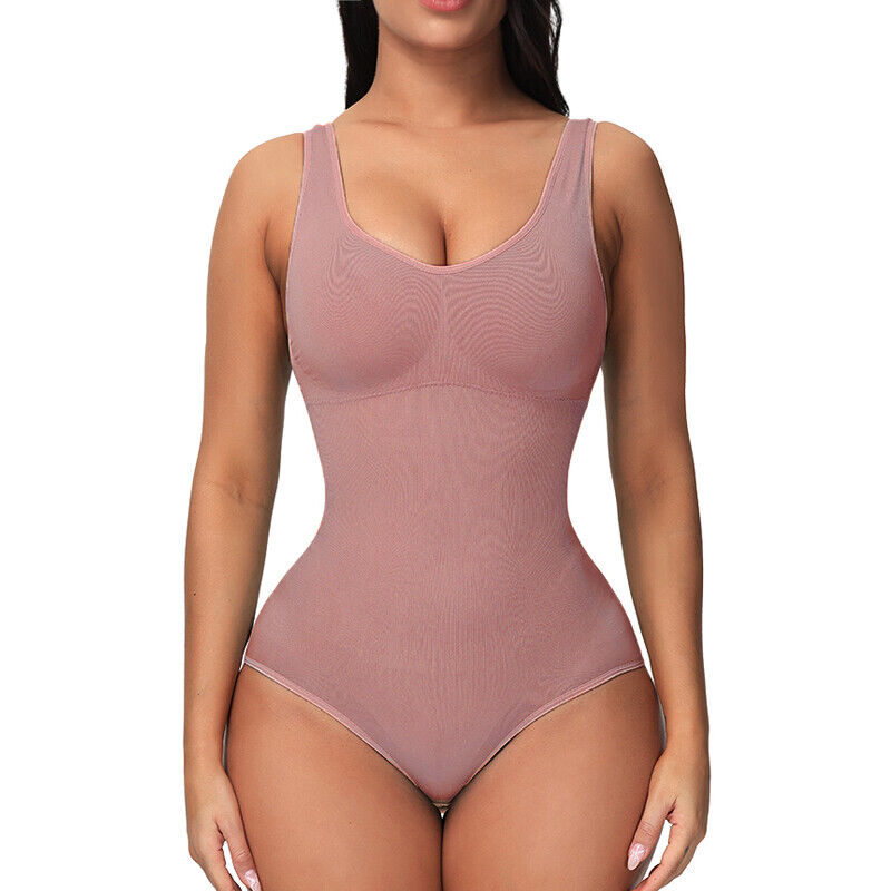 Women Trainer Tummy Control Firm Full Body Shaper Bodysuit Slimming Shapewear UK