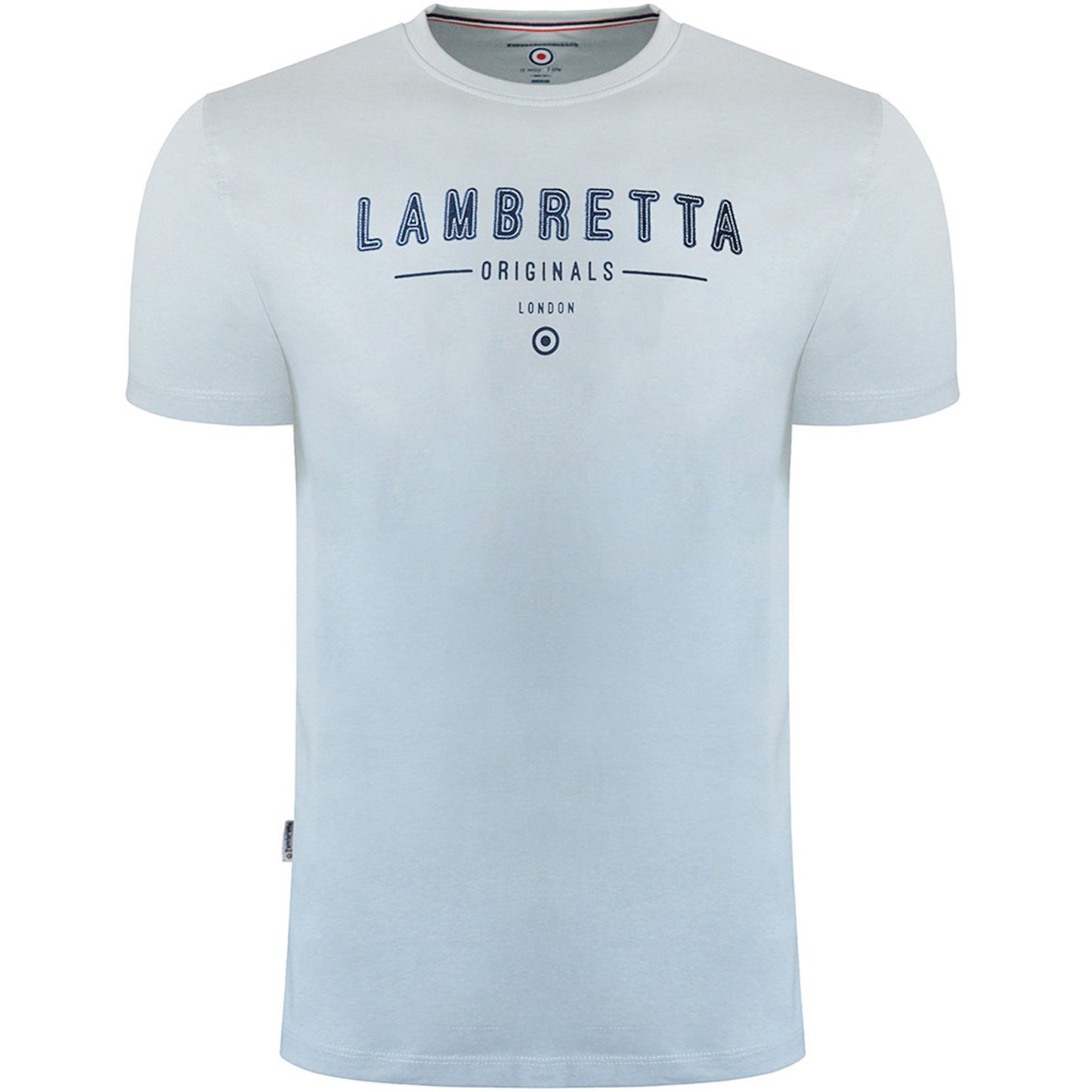 Lambretta Mens Originals Logo Casual Cotton Crew Neck Short Sleeve T-Shirt Top