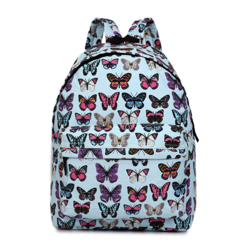 GIRLS BOYS RETRO BACKPACK SCHOOL RUCKSACK LAPTOP/TRAVEL/WORK BAG