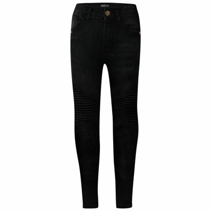 Kids Boys Stretchy Jeans Designer Ripped Skinny Denim Pants Trousers 5-13 Years