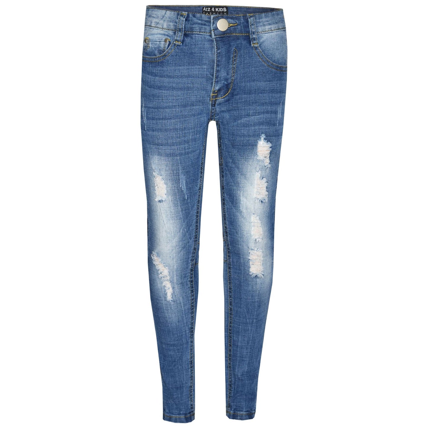 Kinder Jungen Skinny Jeans Denim Zerrissen Dehnbare Hose Neu Alter 3-13 Jahre 