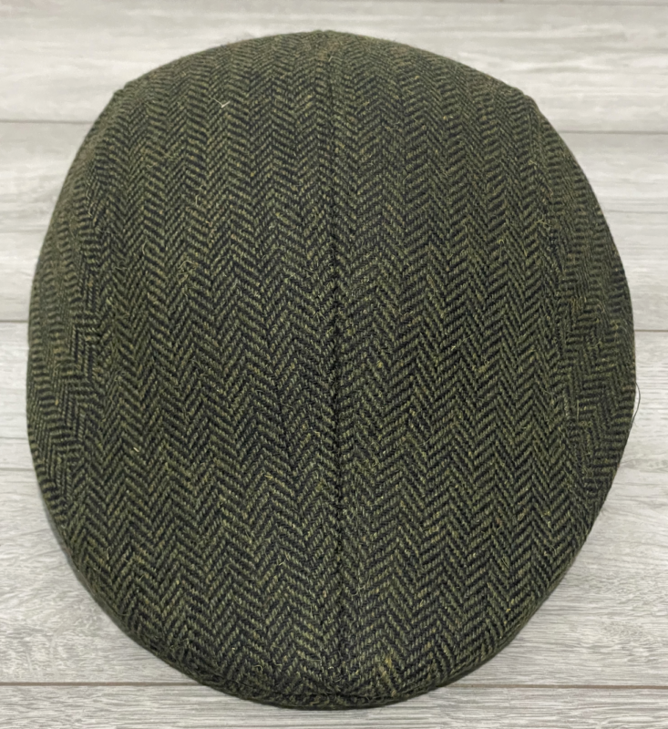 Mens Flat Cap Gatsby Tweed Baker Boy Hat Herringbone Newsboy Cap One Size