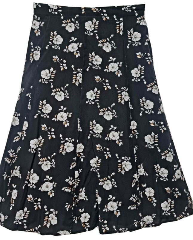 Women ladies Summer Floral Print Skirt Elasticated Waist Size 10-24 length 27"