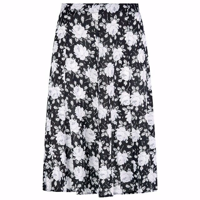 Women ladies Summer Floral Print Skirt Elasticated Waist Size 10-24 length 27"