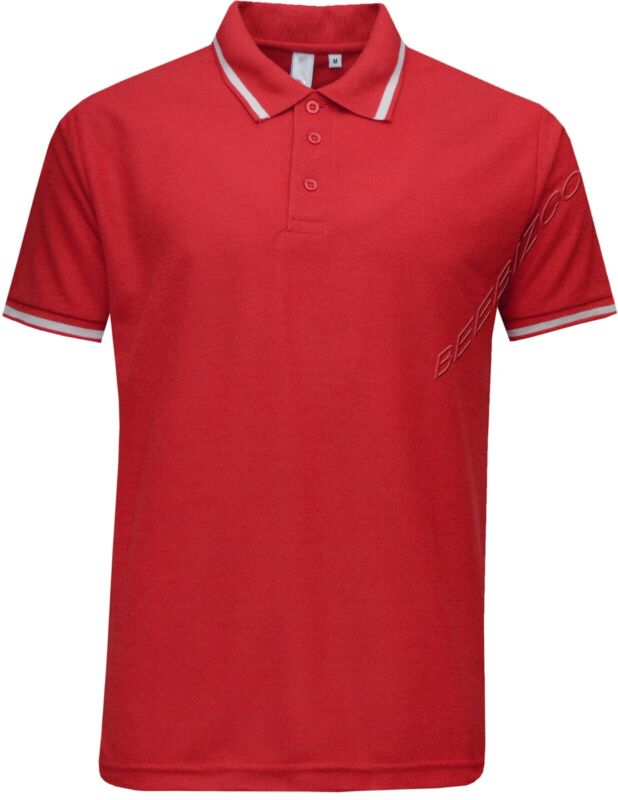 Mens Short Sleeve Polo Shirt Plain Pique Single/Double Tipping Collar M - 6XL