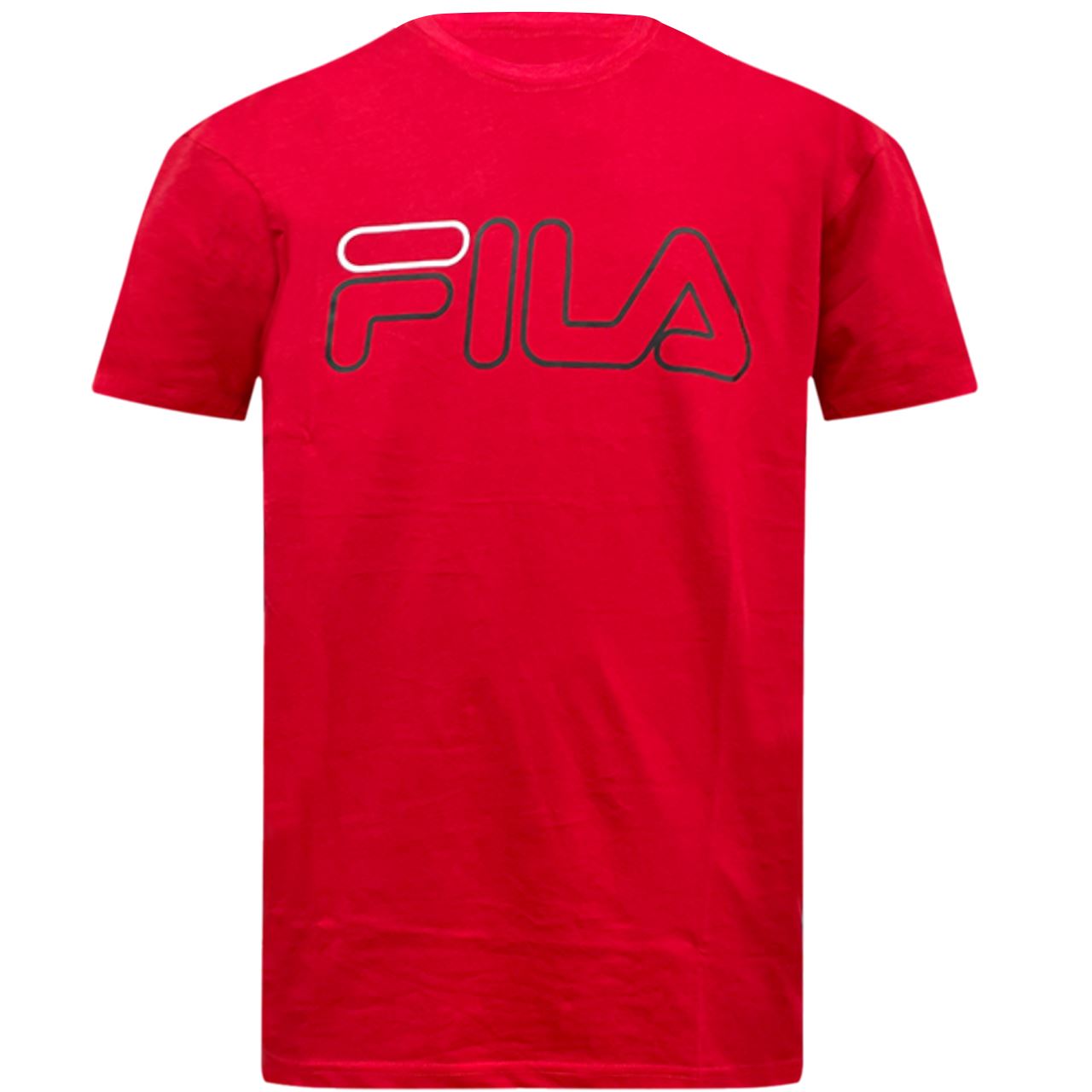 New Mens FILA T-Shirt Short Sleeve Shirt Crew Neck Casual Top Tee Size S-XXL