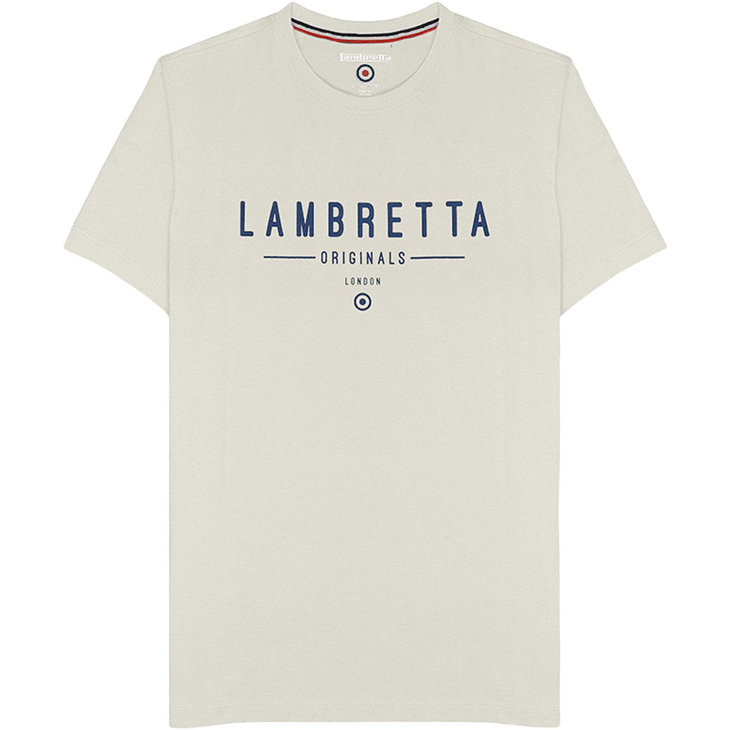 Lambretta Mens Originals Logo Casual Cotton Crew Neck Short Sleeve T-Shirt Top