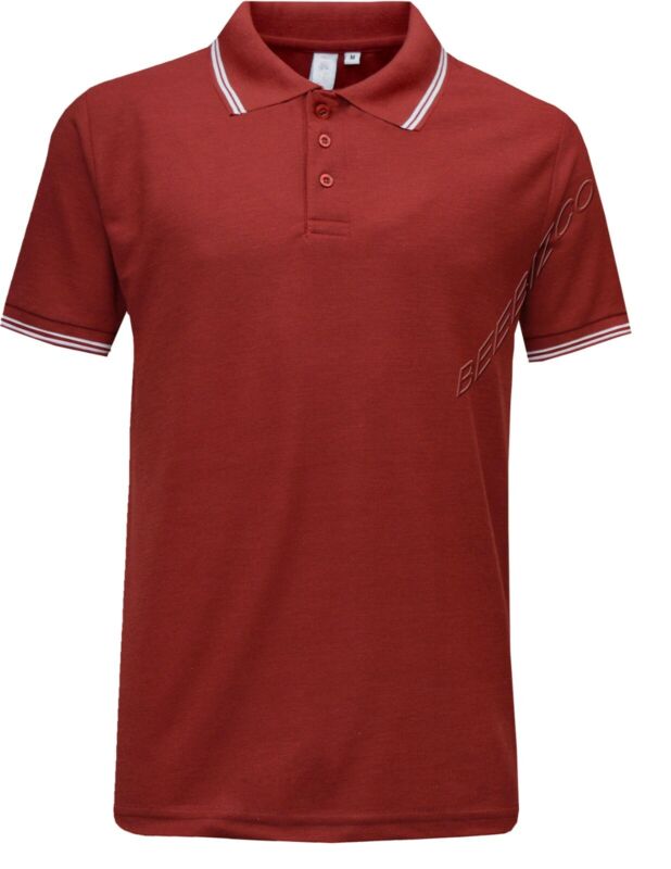 Mens Short Sleeve Polo Shirt Plain Pique Single/Double Tipping Collar M - 6XL